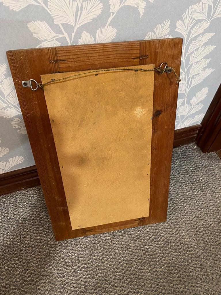 Collectors Chunky Antique Pine Mirror