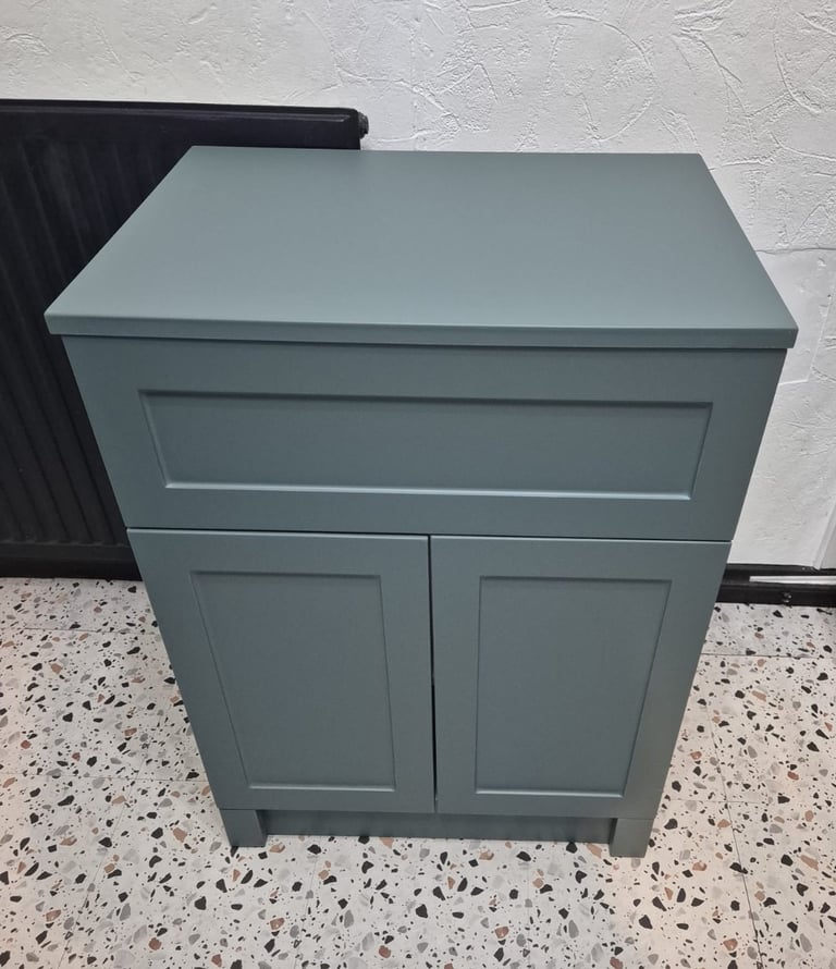 image for Milos mystic green vanity unit 600