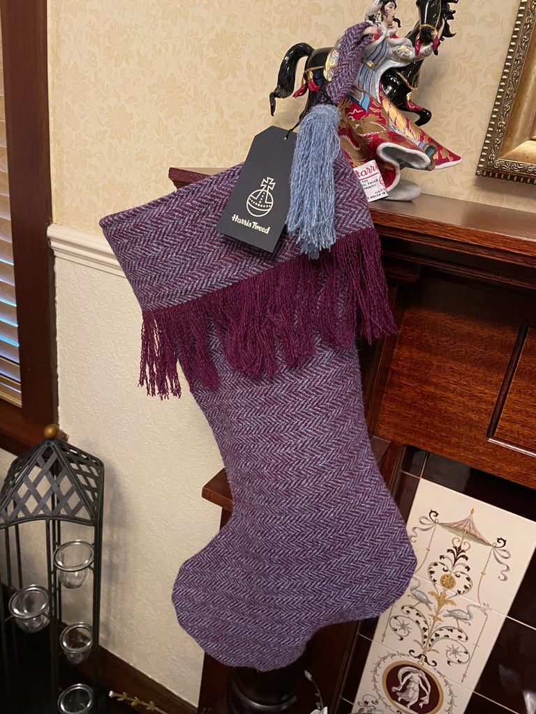 image for Handmade Harris Tweed Christmas Stocking
