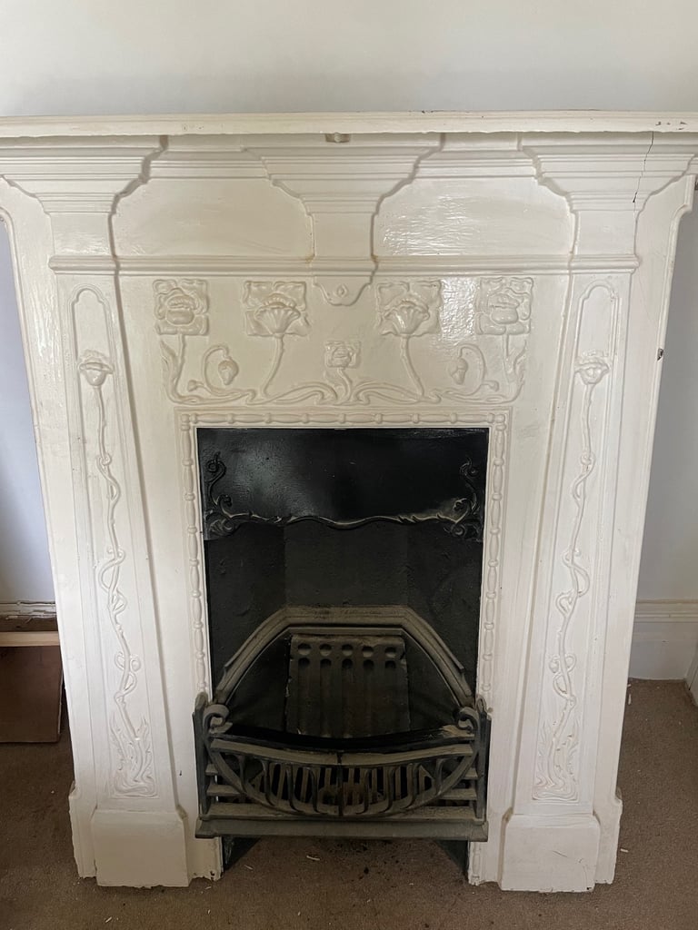Original Edwardian fireplace 