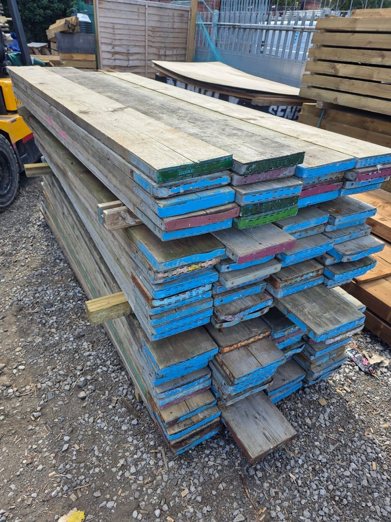 image for 2.4M RECLAIMED SCAFFOLDING TIMBER  BOARDS 