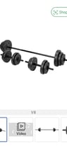 Dumbbells and barbell 