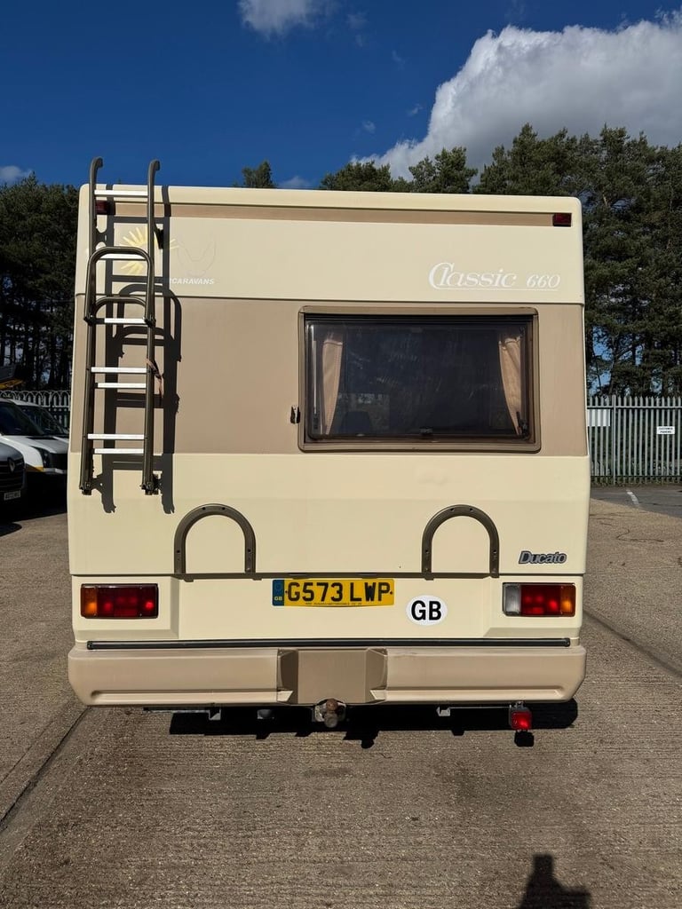 1989 Fiat Ducato Turbo Diesel FFB Dethleffs Classic 660 LHD Motorhome Campervan
