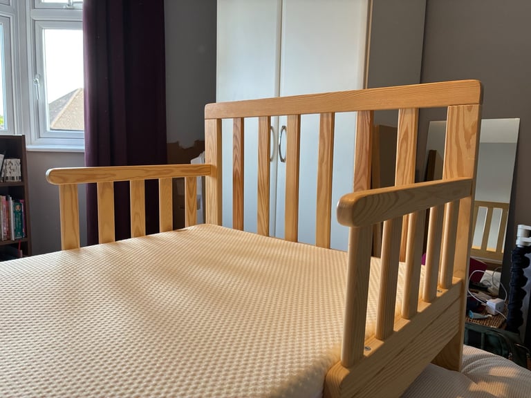 Kids toddler cot bed and mattress