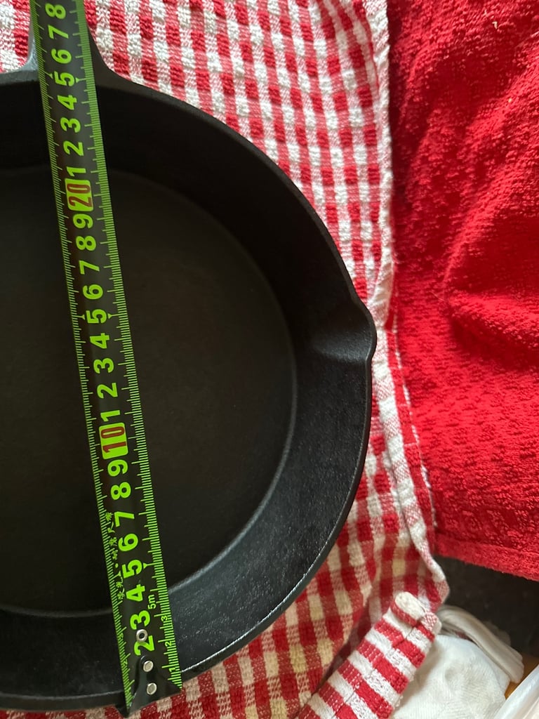 4 cast iron skillet fry pans