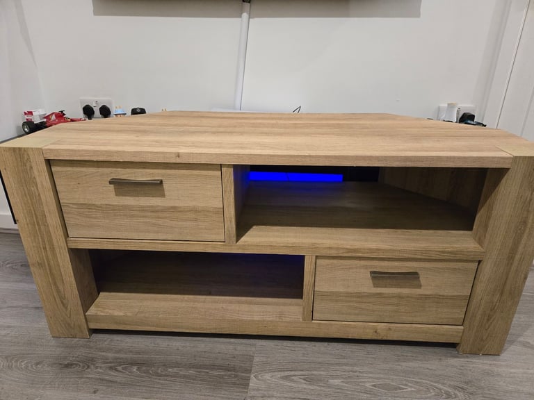 image for Solid Wood Corner TV Stand / Cupboard