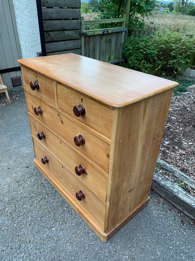 image for Vintage Pine Chest of Drawers 