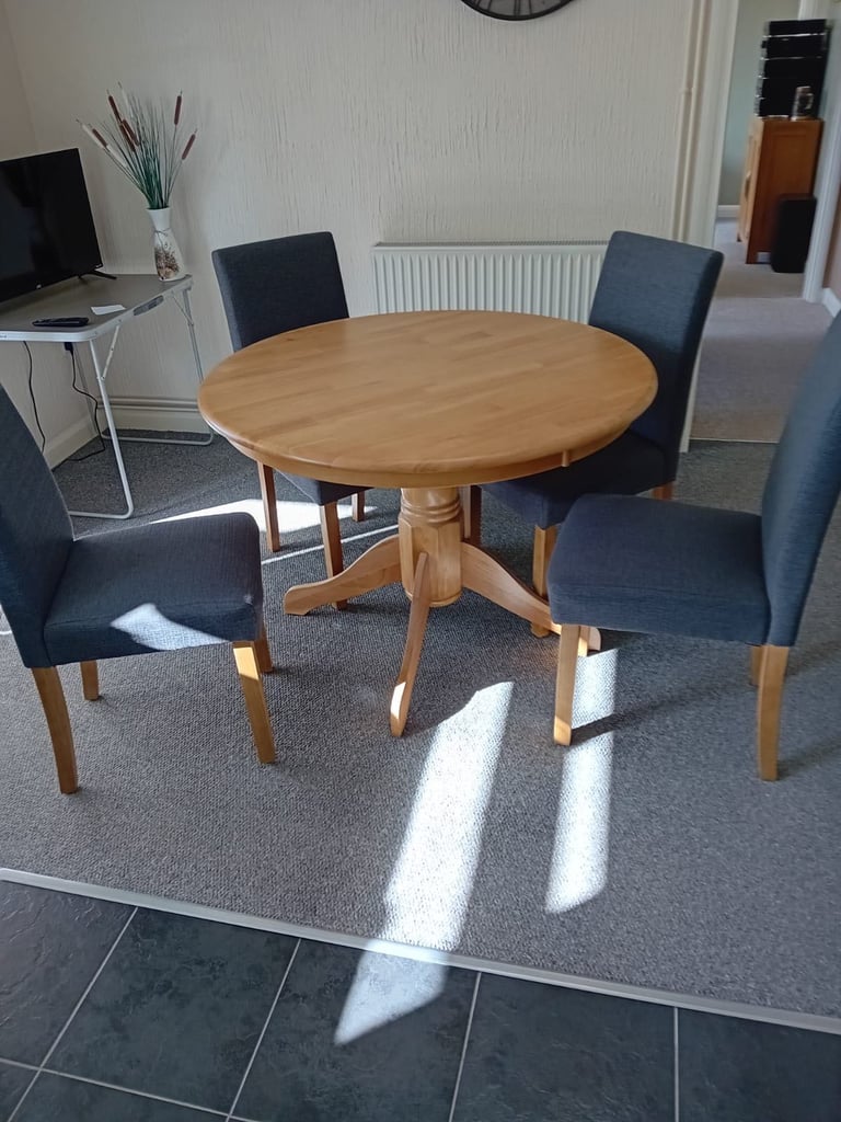 image for Dining table and 4 chairs, excellent condition, £75 ono