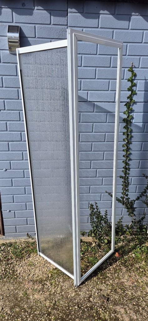 Shower door with frame or without for camper caravan motorhome boat.