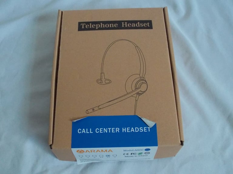 Arama A800 Mobile Phone Headset with Microphone Noise Cancelling 3.5mm NEW BOXED