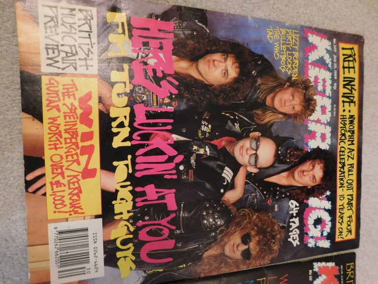 Kerrang rock music magazine - UK - 1980s - FM / Whitesnake/Def Leppard