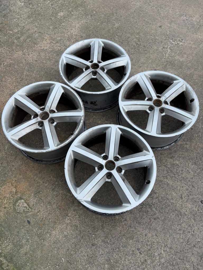 4X 18” AUDI A4 A6 ALLOY WHEELS RIMS S LINE 5X1120 57.1 5 SPOKES