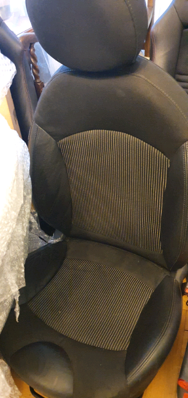image for Mini Cooper pair of front half leather seats black R56