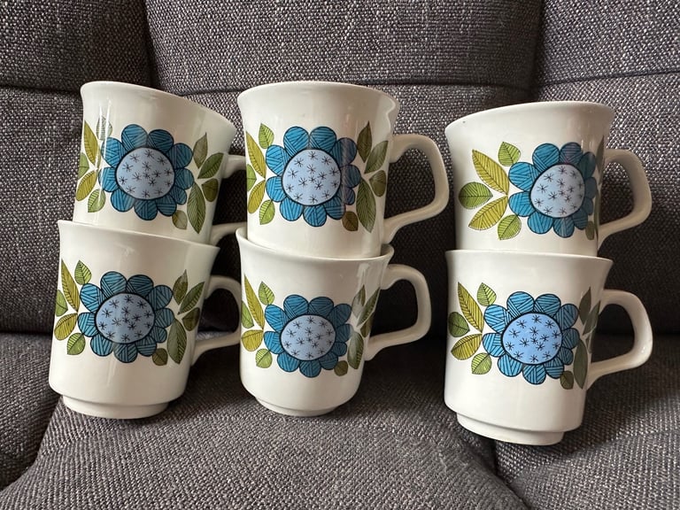 Retro Vintage JG Meakin “Topic” Coffee & Tea Set