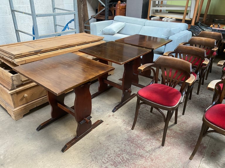 PUB/RESTAURANT TABLES , 69Cm X 69Cm ,EX PUBLIC HOUSE ,IDEAL XMAS SEATING,LOCAL DELIVERY