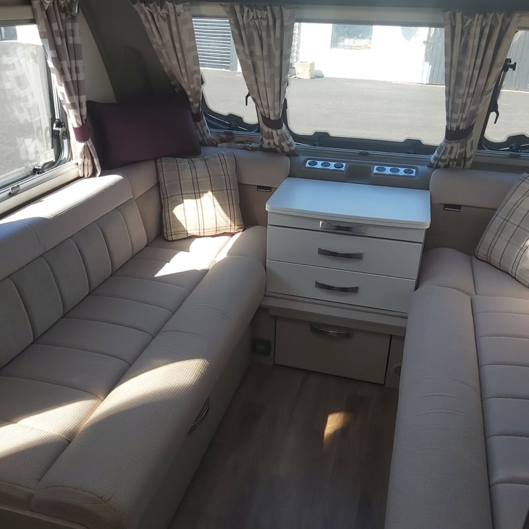 Sterling Elite Four Berth Caravan 2017  With Awning and Winter Cover . Ready to Go.