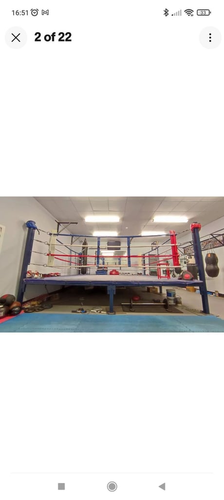 image for Gym Boxing Ring Custom Made Box Section Steel 16ft