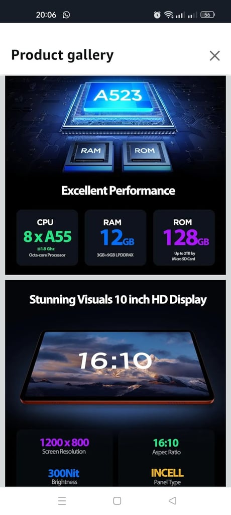 image for Android 14 Tablet,10 Inch Tablet