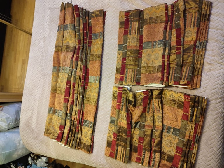 Moroccan style Bay window Roman blinds drop max 3m