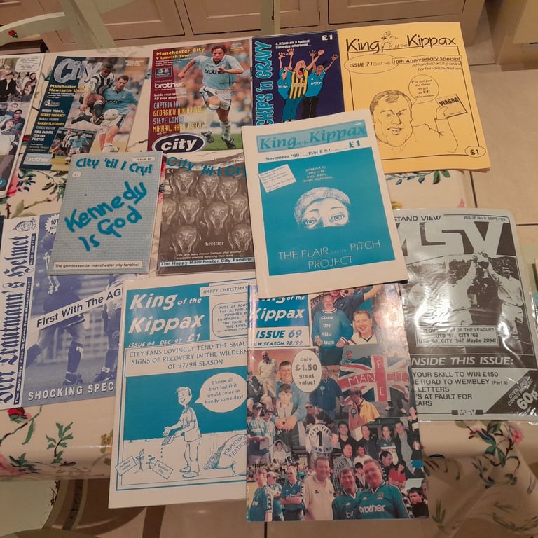 Manchester City programs, fanzines.