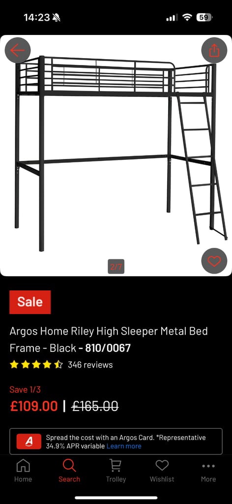 High Sleeper Bed 