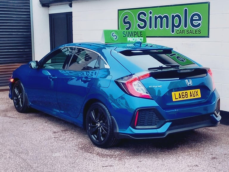 2018 Honda Civic 1.0 VTEC Turbo SR Euro 6 (s/s) 5dr HATCHBACK Petrol Manual