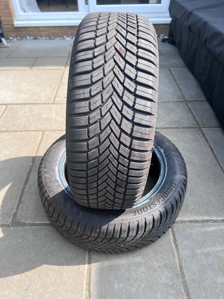 2 x Bridgestone Weather Control A005 Evo Tyres -  185/55R15