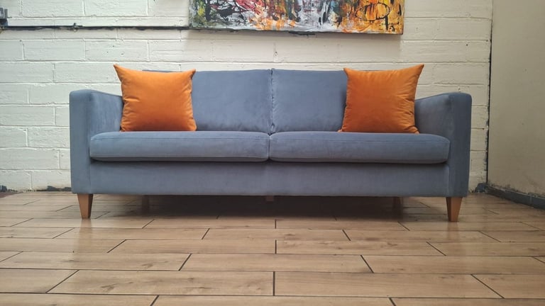 John lewis Bailey 2 seater sofa in blue velvet RRP £1400
