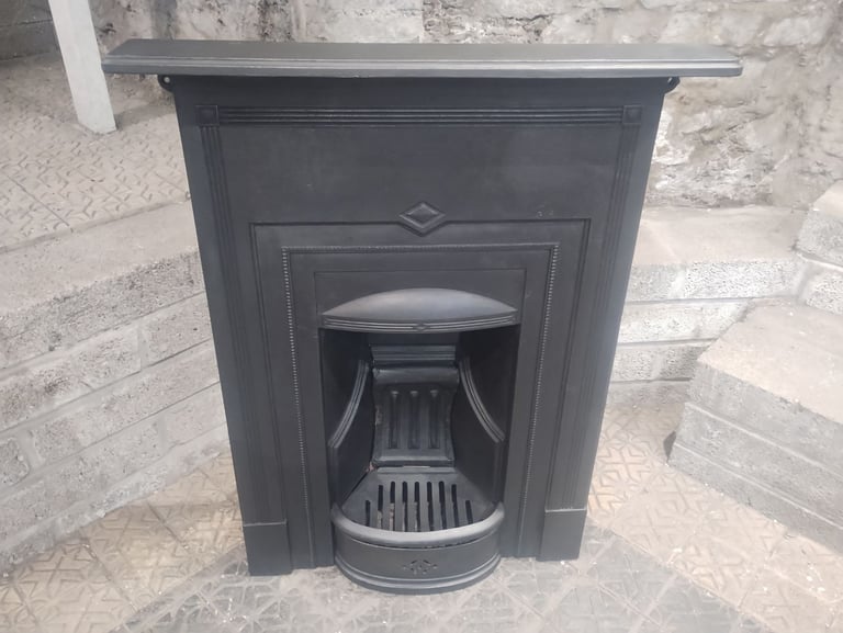 image for Cast iron antique fireplace