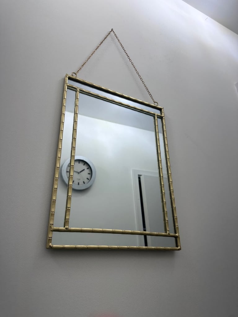 image for Stylish gold mirror