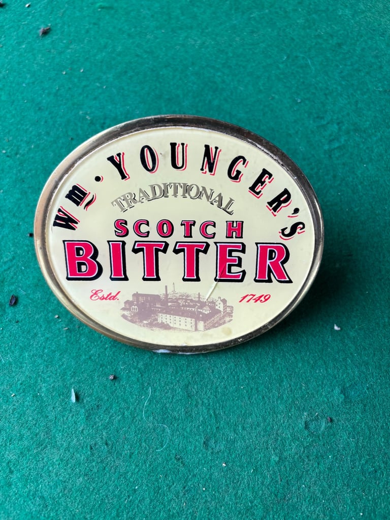 6 brass beer pump badges £40 the lot 