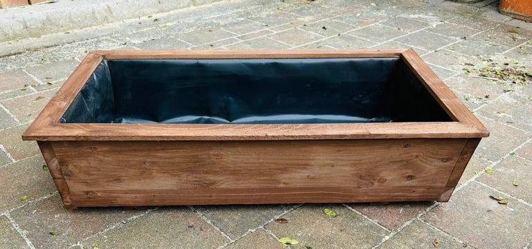 image for Handmade Stained and Lined Window/Flower/Vegetable Box/Planter