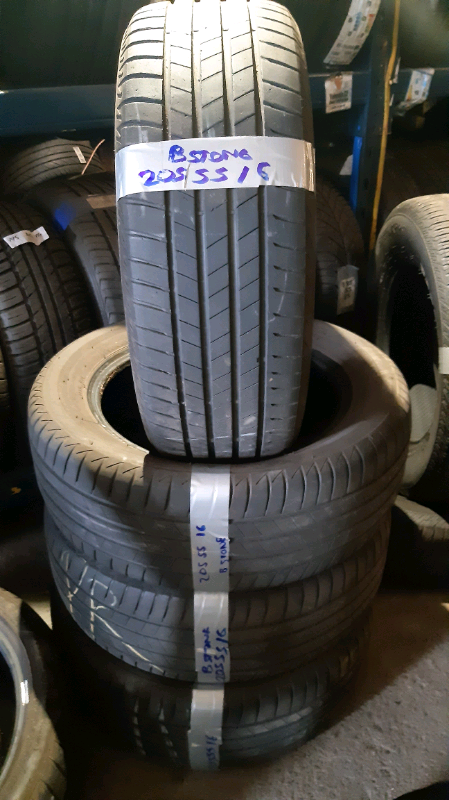 205 55 16s Bridgestone tyres 7mm & 1000s more open 7 days a week 