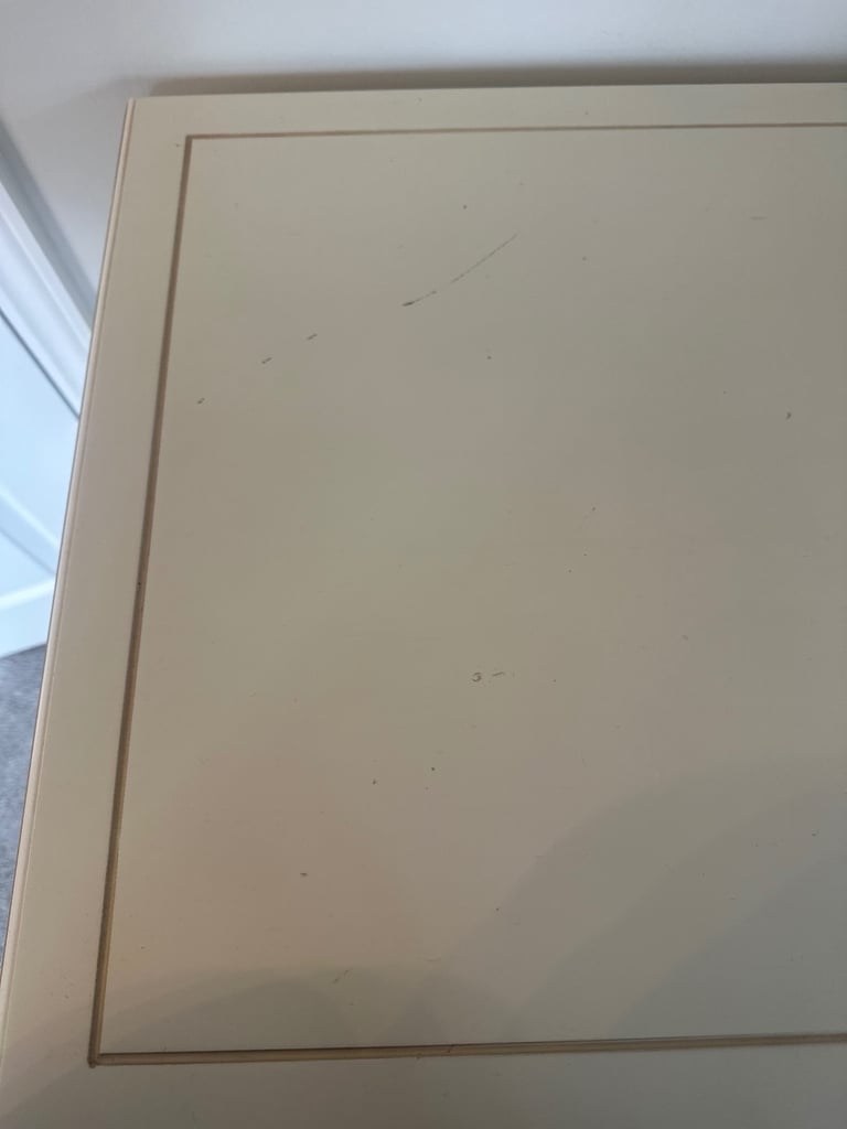 Mamas and papas 6 drawer one small wardrobe door chest of drawers solid wood cream 