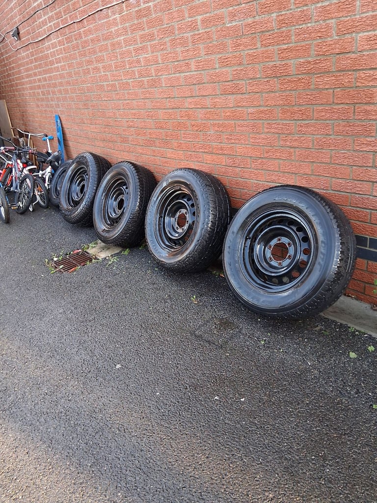 image for 4 Toyota 4wd pick up wheels tyers. 