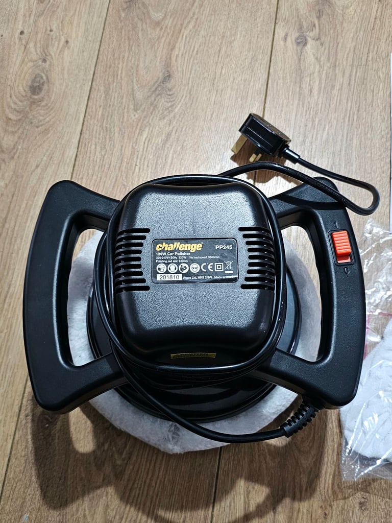 Challenge PP245 Car Polisher 120w with Car wax bottle liquid