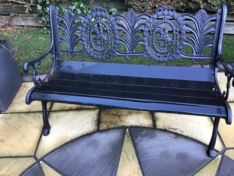 Antique cast iron summer seat