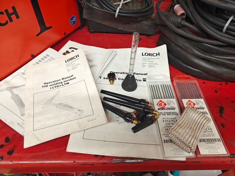 Lorch T220 AC/DC Tig welder 240v supply controlPro Panel gas cooled with loads of extras.