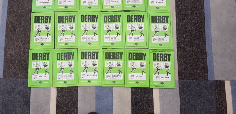 Derby Co programmes (24) 1970-71