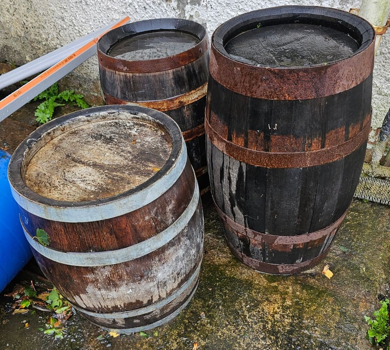 image for Whisky Barrels £30-£40 each - Planters, Outdoor Furniture, Landscaping etc
