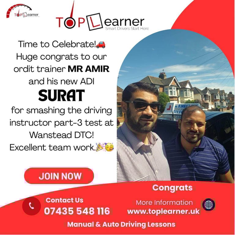Top Learner Driving School – Expert Driving Lessons in East London 🚗