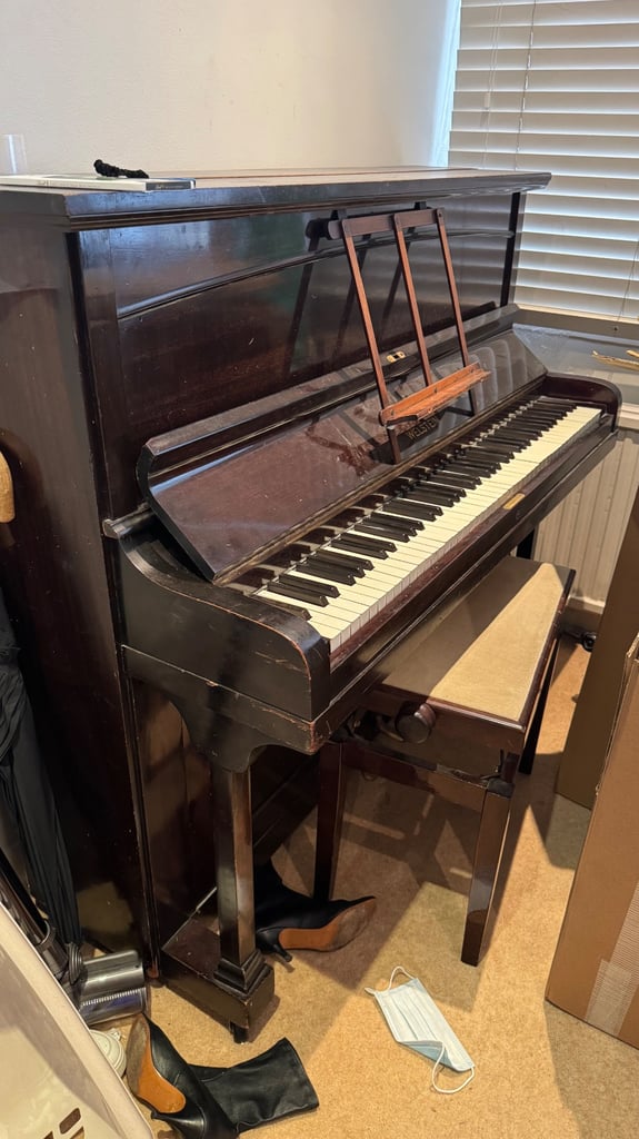 Piano with stool all works
