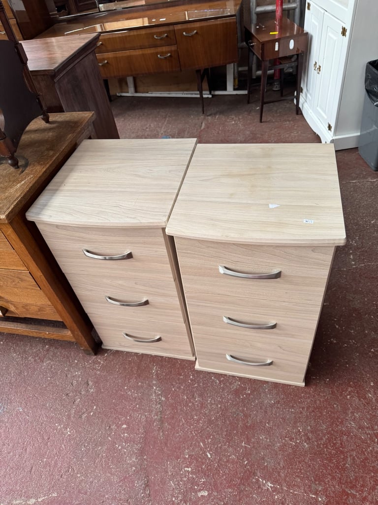 image for Tall bedside drawers 