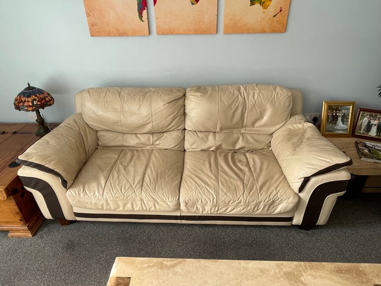 3 seater Leather sofa