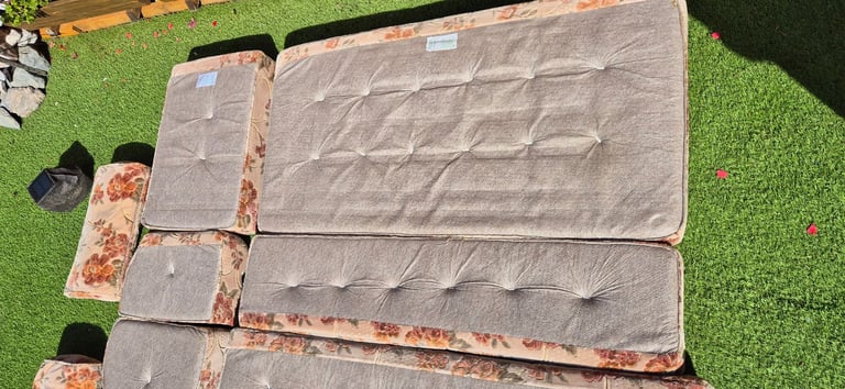 Cushions for camper caravan motorhome boat, set of 10.