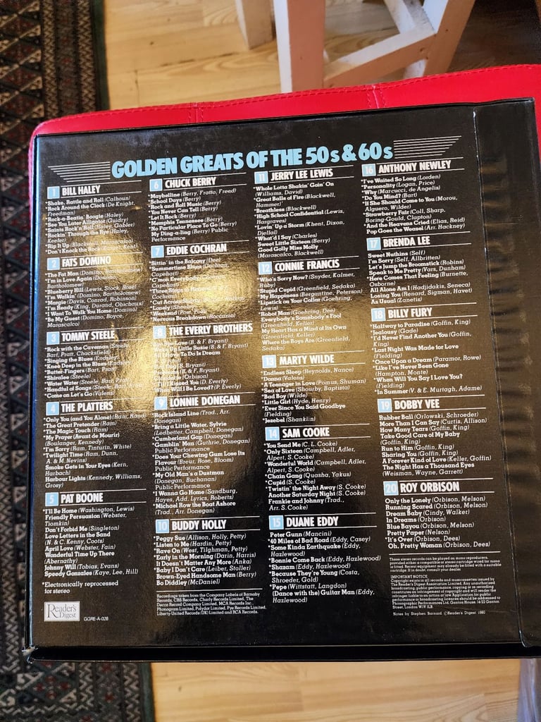 Golden Greats of the 50s&60s record album