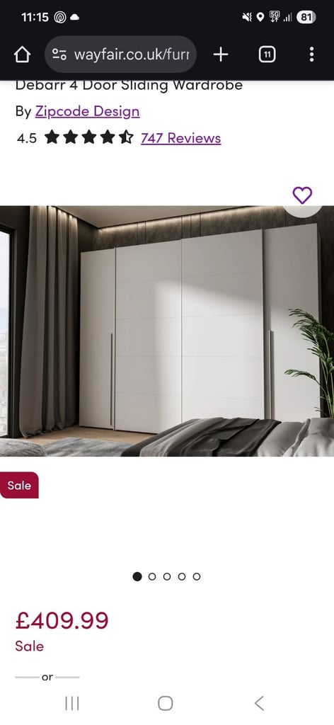 image for Damaged but brand new wardrobe 