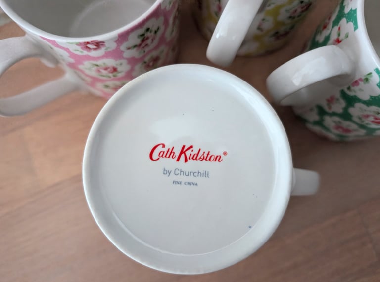 Set of 4 Roses Cath Kidston mugs by Churchill 