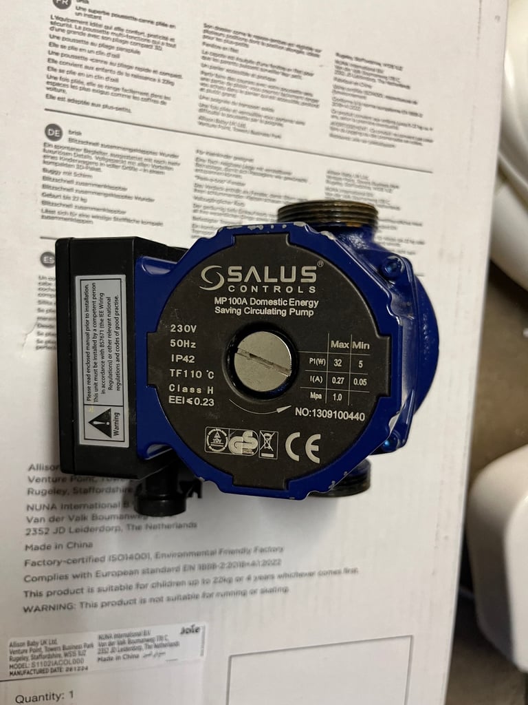 image for Used Salus central heating pump 