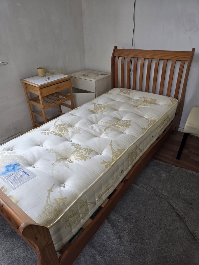 image for Single bed with mattress is for sale